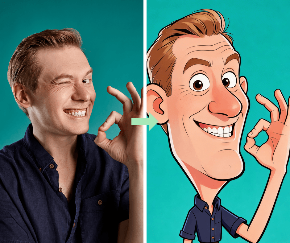 Patternful AI - Caricature Filter example