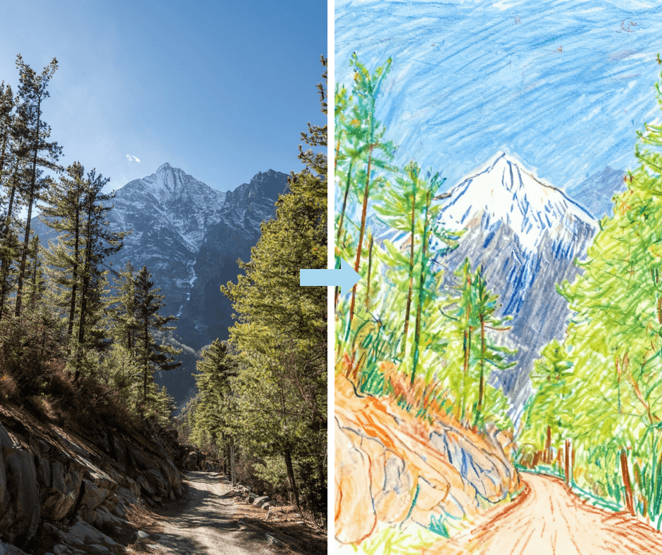 Patternful AI - Children Drawing Filter example