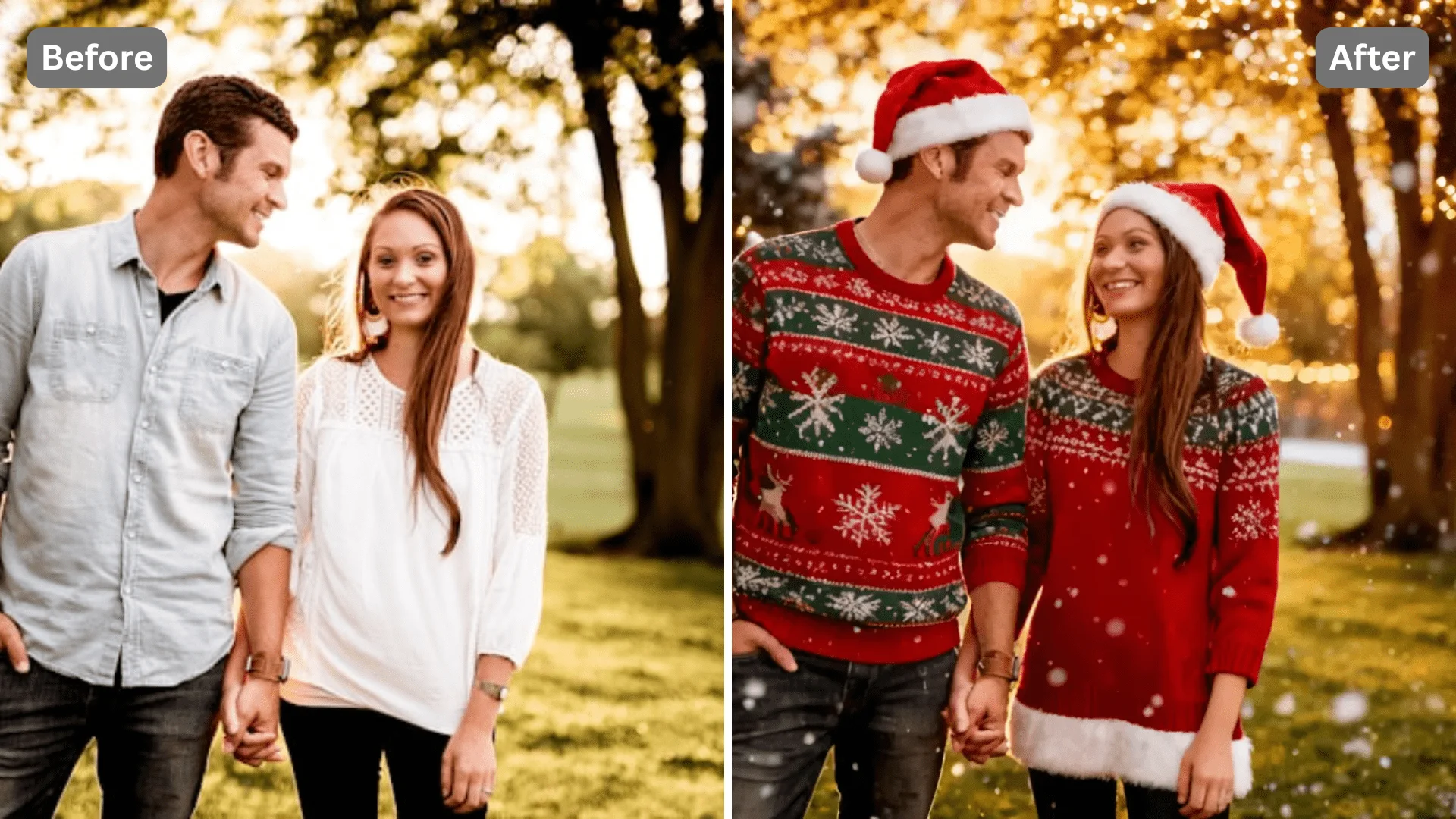 Patternful AI - Stand Out on Social Media with Magical Christmas-Style Photos image