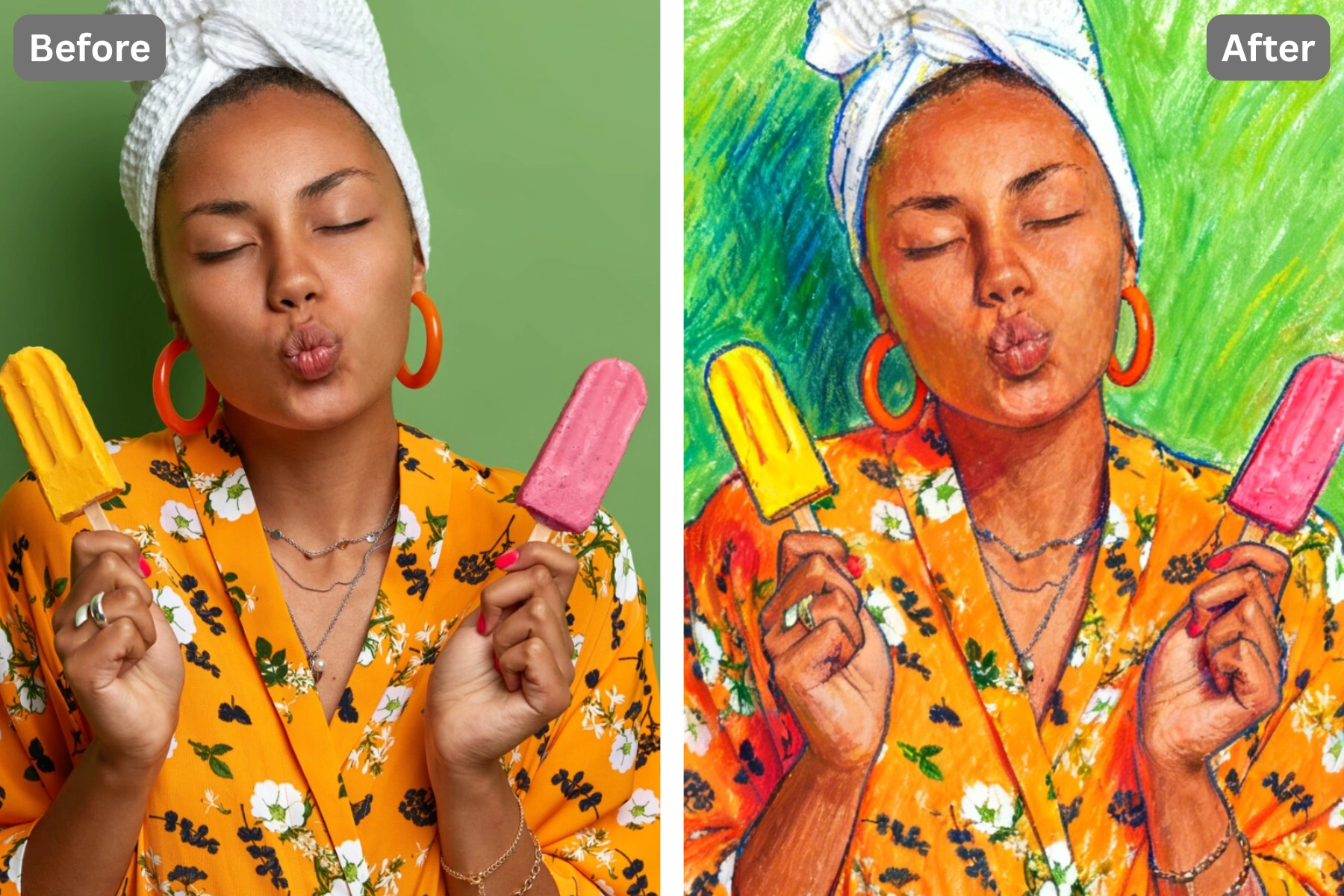 Patternful AI - Give Your Photos a Vibrant Hand-Drawn Makeover image