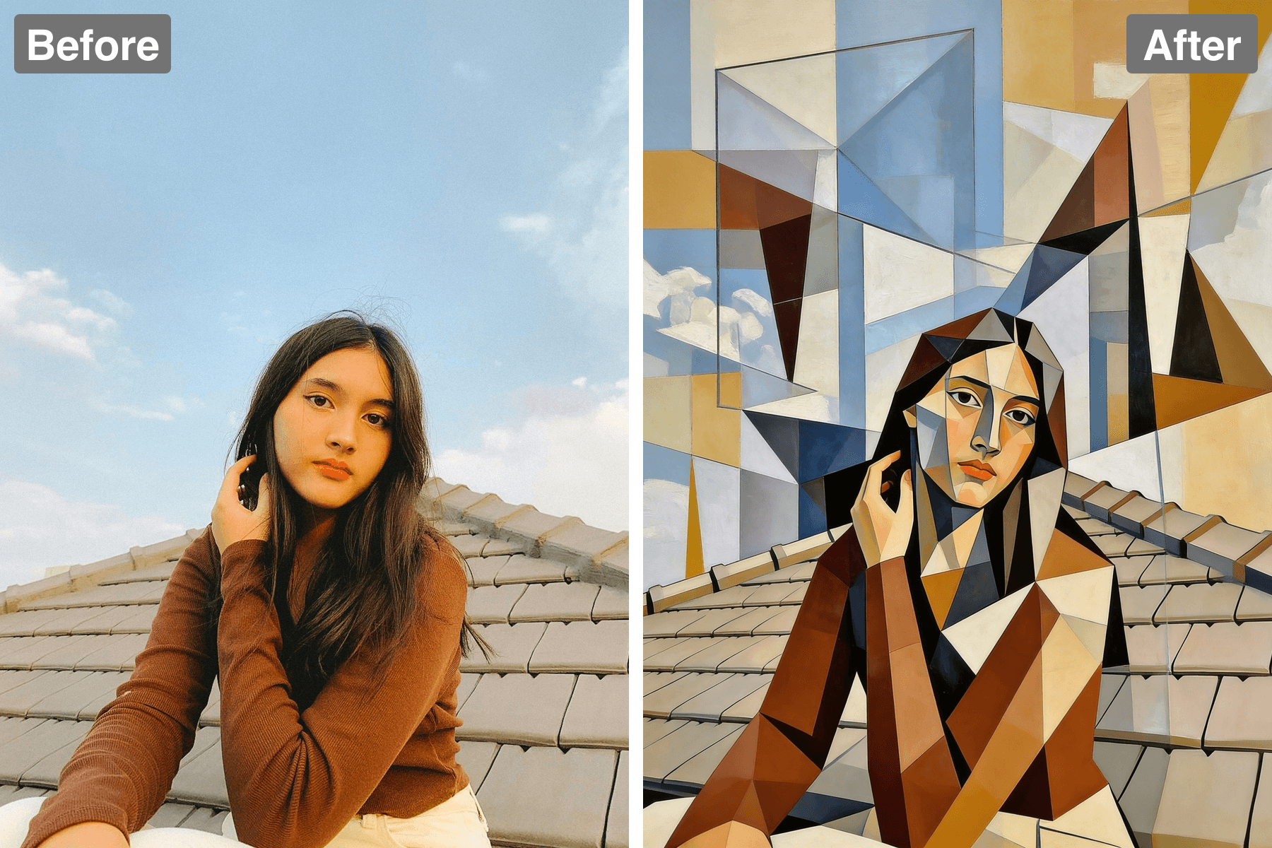 Patternful AI - Deconstruct Reality into Cubist Geometry image