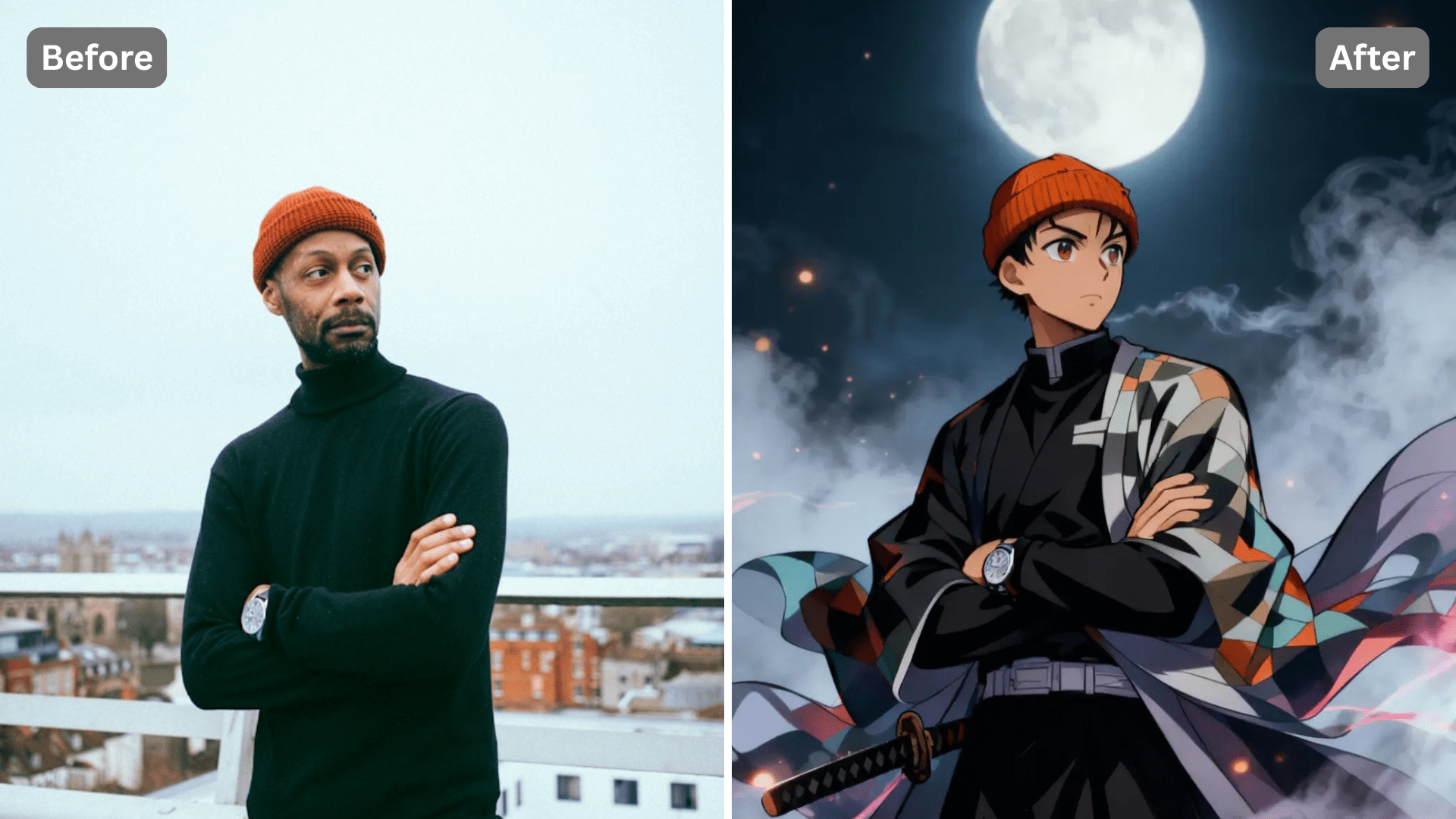 Patternful AI - Give Your Photos an Anime Demon Slayer Transformation image