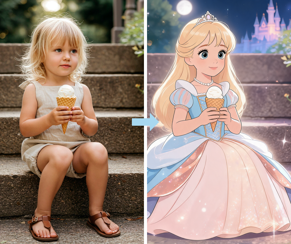 Patternful AI - Disney Princess Filter example