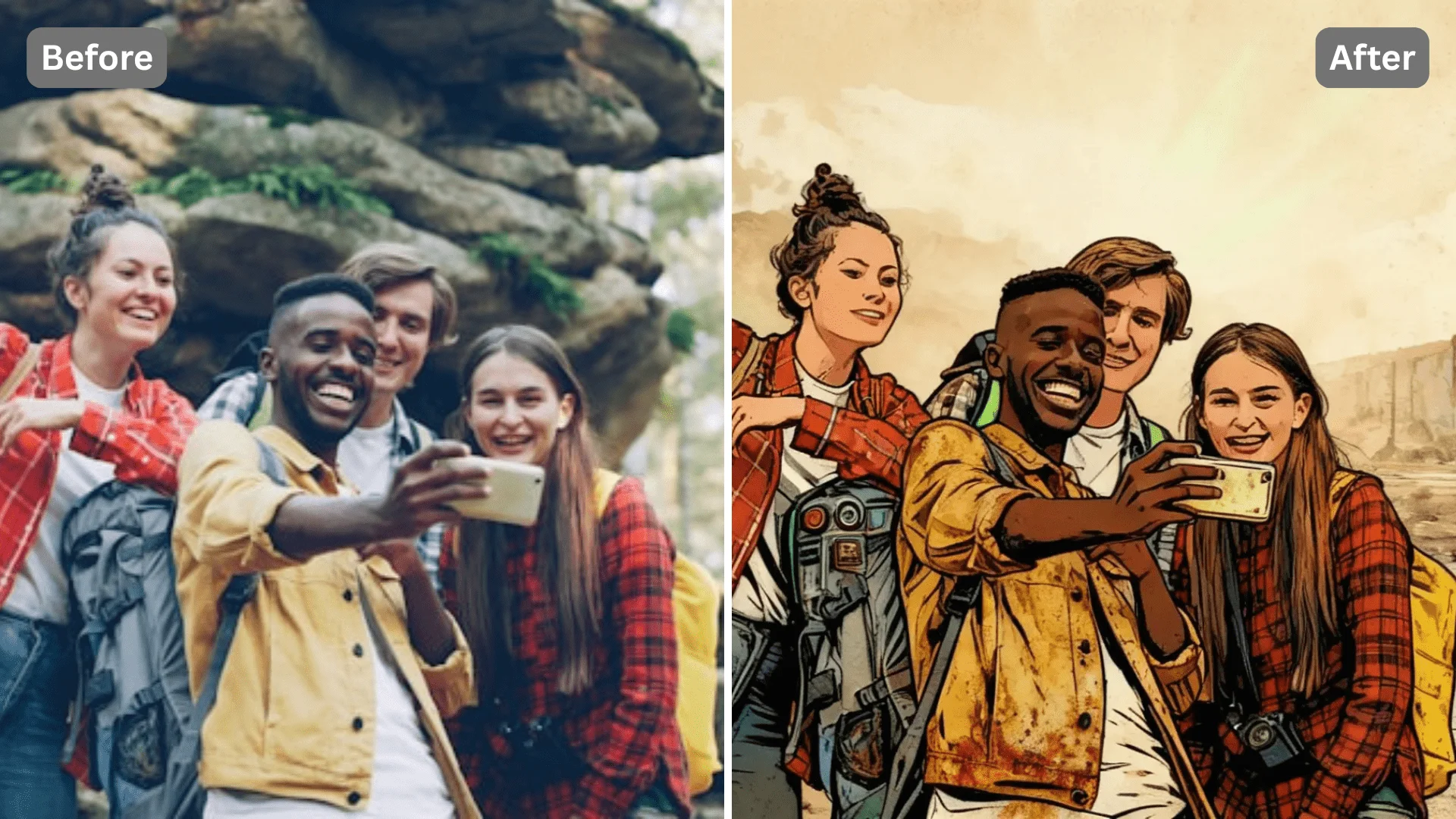Patternful AI - Stand Out on Social Media with Fallout Wasteland-Style Photos image
