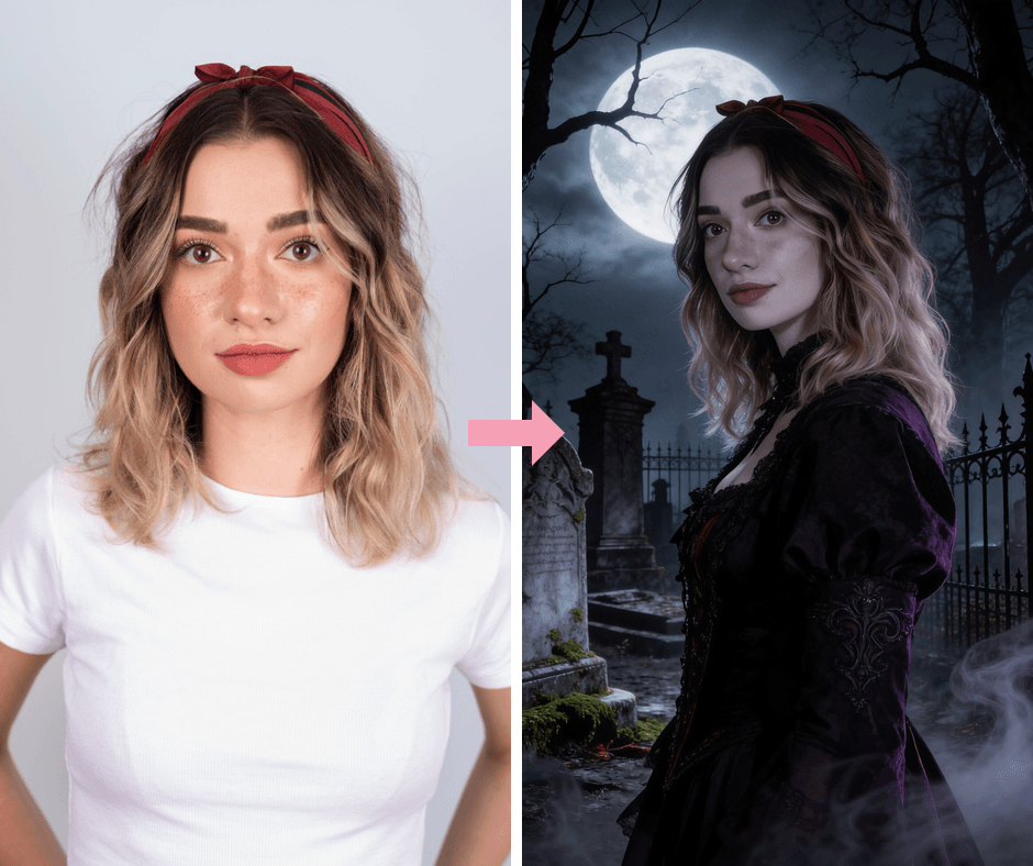 Patternful AI - Goth Filter example