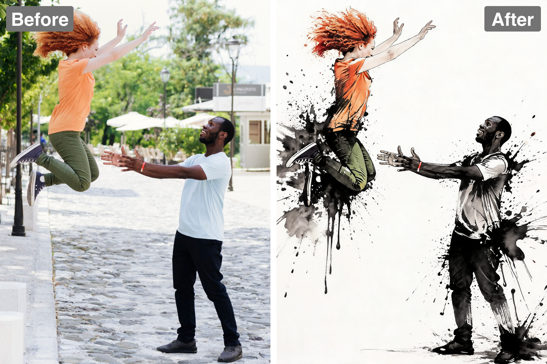 Patternful AI - Ink Caught in Mid-Air image