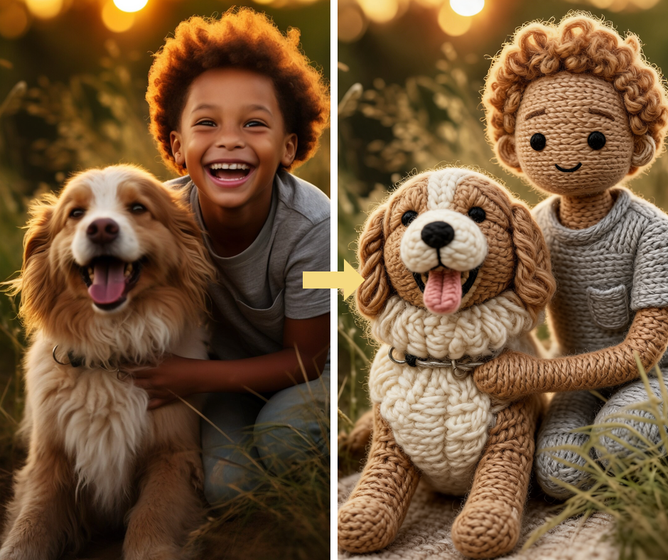 Patternful AI - Knitted Style Filter example