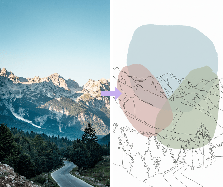 Patternful AI - Line Art Minimal Filter example