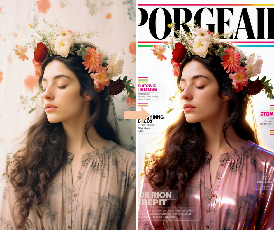 Patternful AI - Magazine Cover Filter example