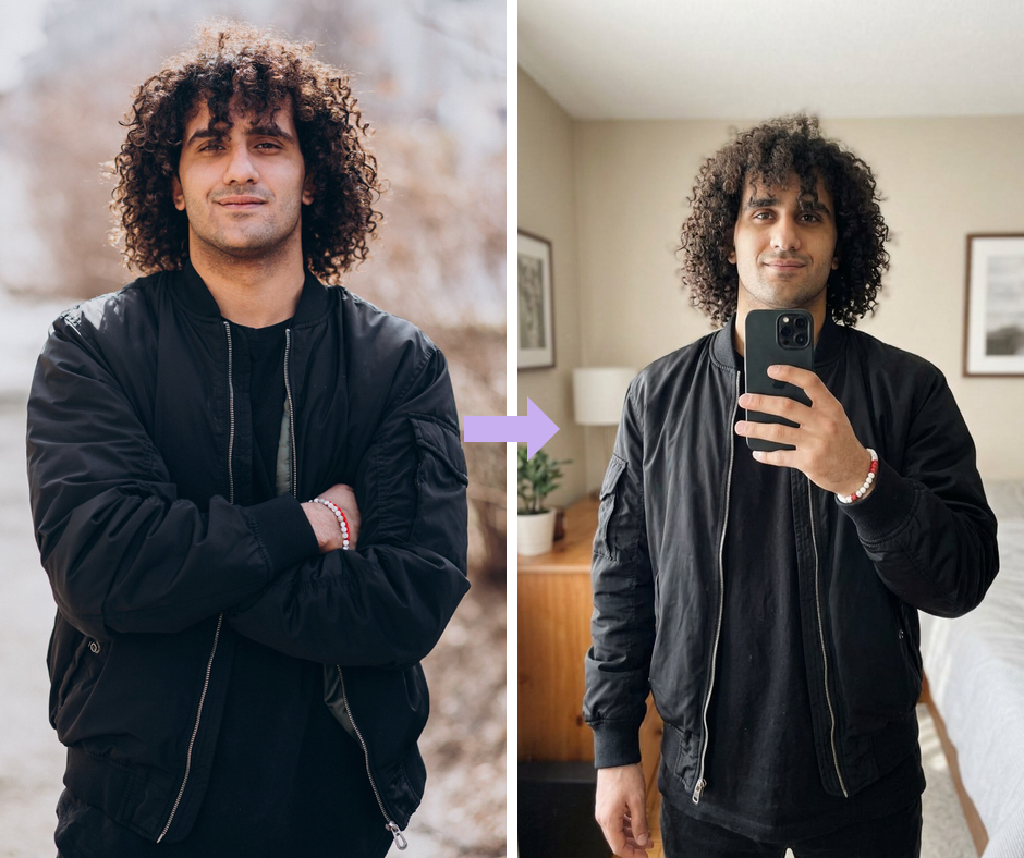 Patternful AI - Mirror Selfie Generator Filter example