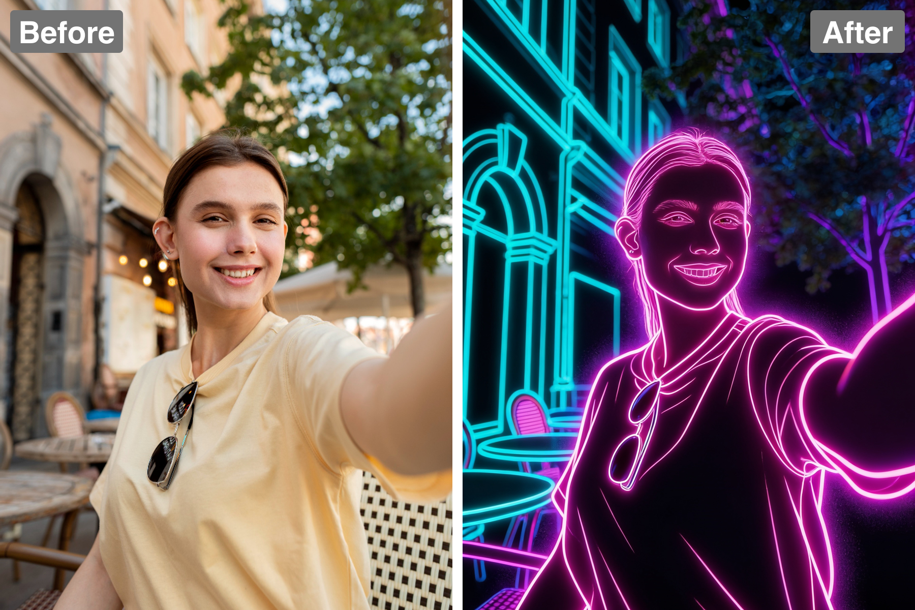 Patternful AI - Glowing Neon Tubing image