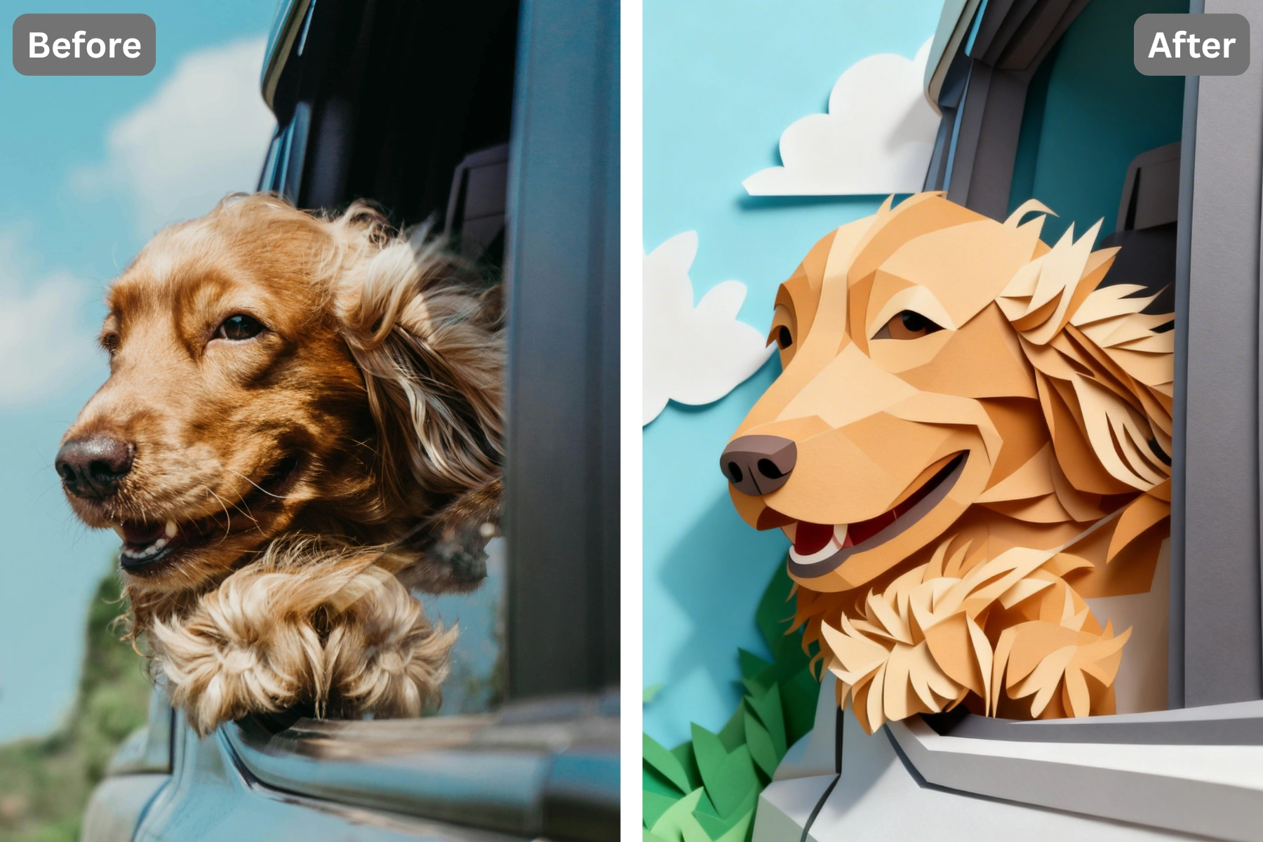 Patternful AI - Share Bold Papercut Art on Social Media image