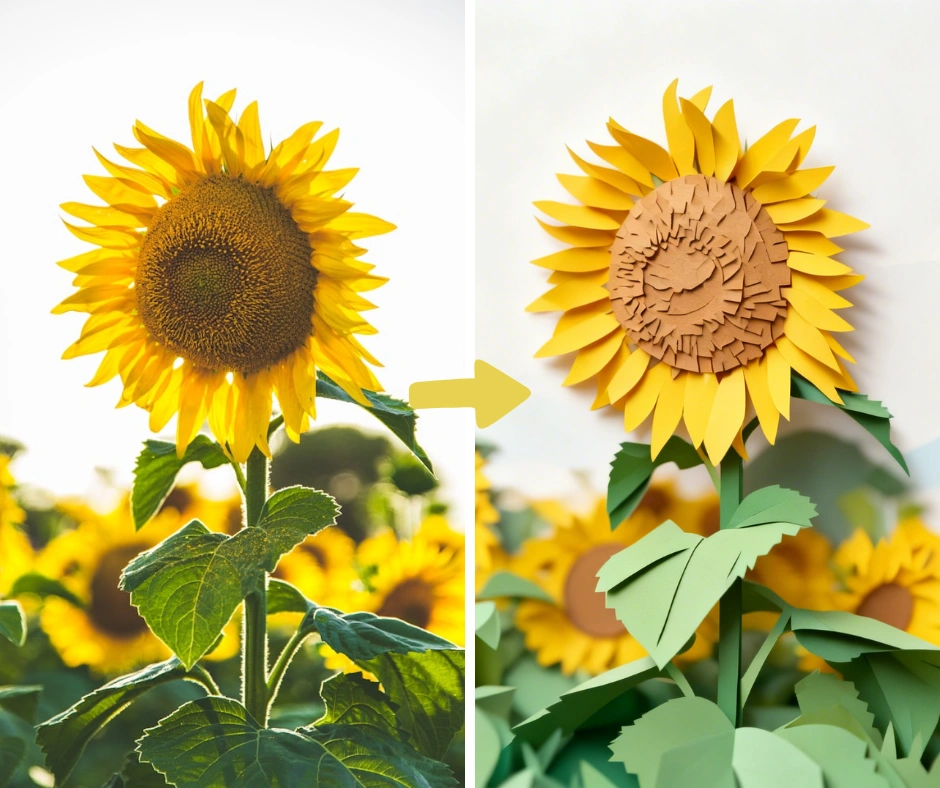 Patternful AI - Papercut Filter example