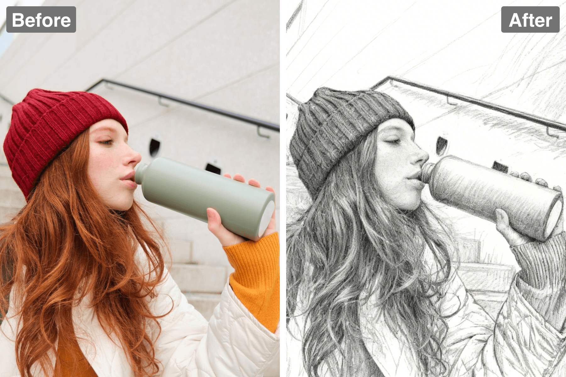 Patternful AI - Give Your Photos a Classic Pencil Sketch Makeover image