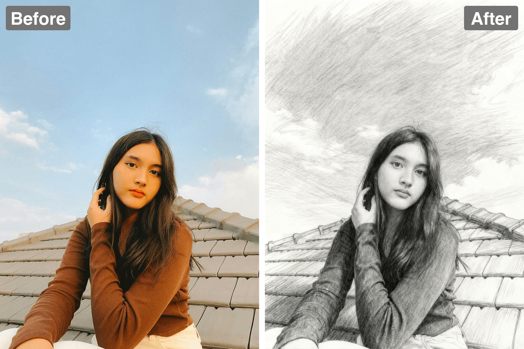 Patternful AI - Turn Your Photos into Expressive Pencil Sketches image