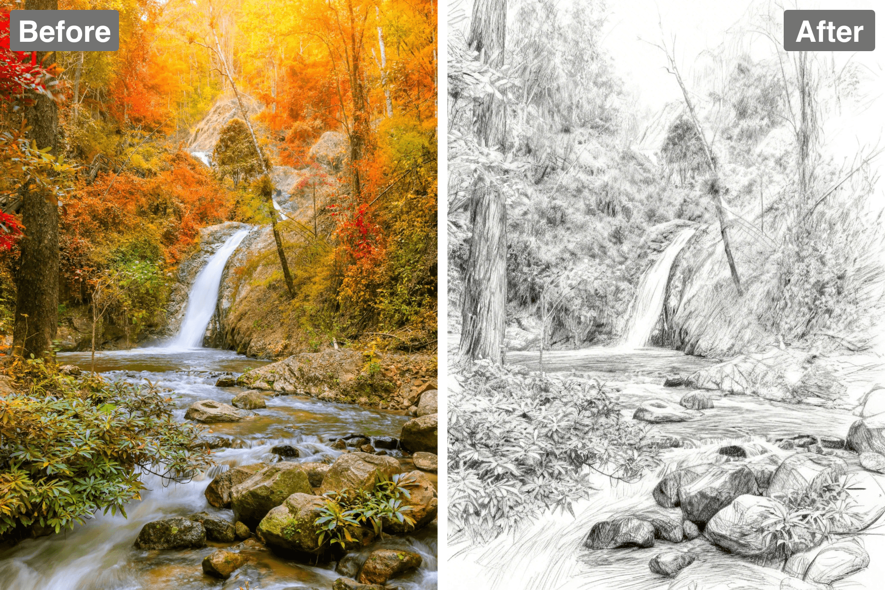 Patternful AI - Share Stunning Pencil Sketch Art on Social Media image