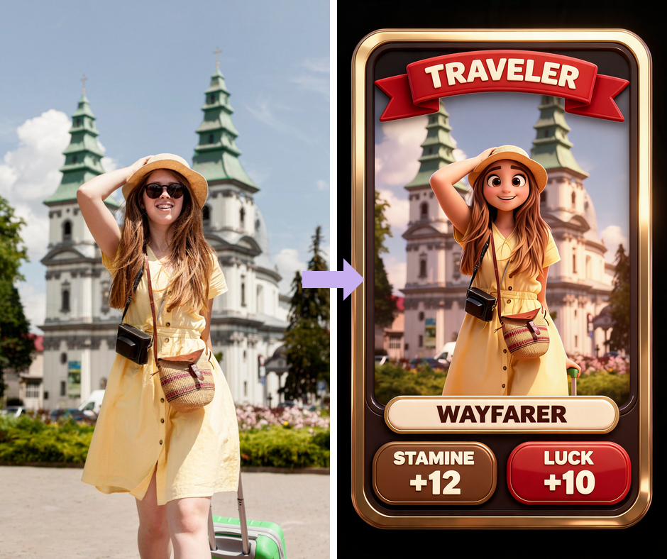 Patternful AI - Rpg Character Card Filter example