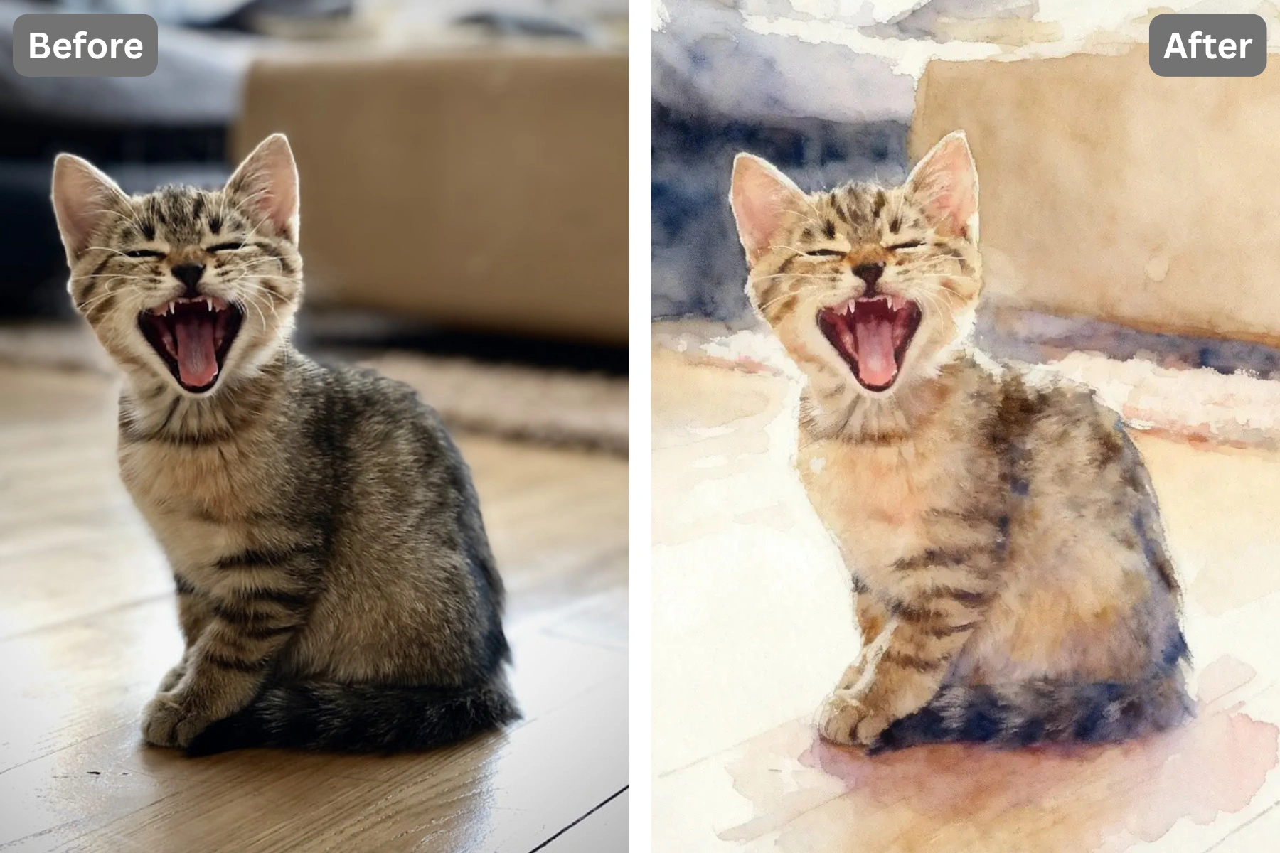 Patternful AI - Share Beautiful Watercolor Paintings on Social Media image