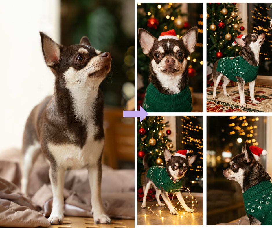 Patternful AI - Xmas Quad Filter example