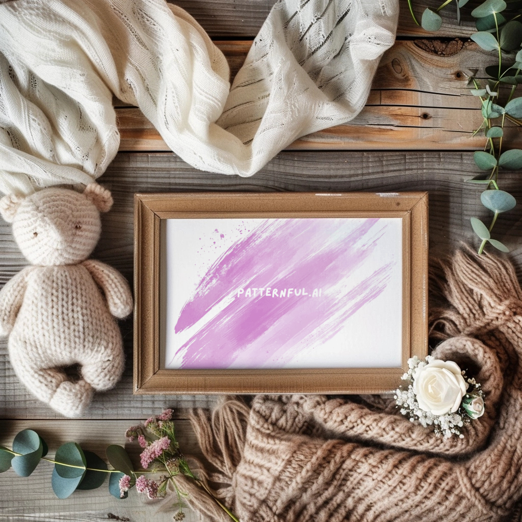 framed-art-print-mockup-on-wooden-table-with-cozy-accessories-67