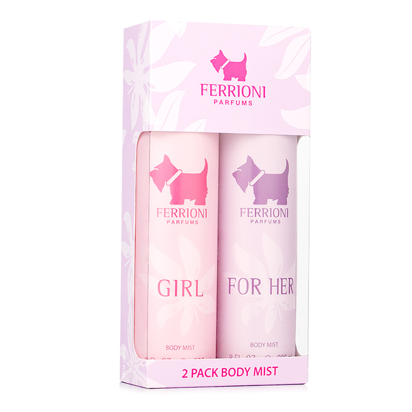 SD FERRIONI GIRL BODY MIST 236 ML + FERRIONI FOR HER BODY MIST 236 ML