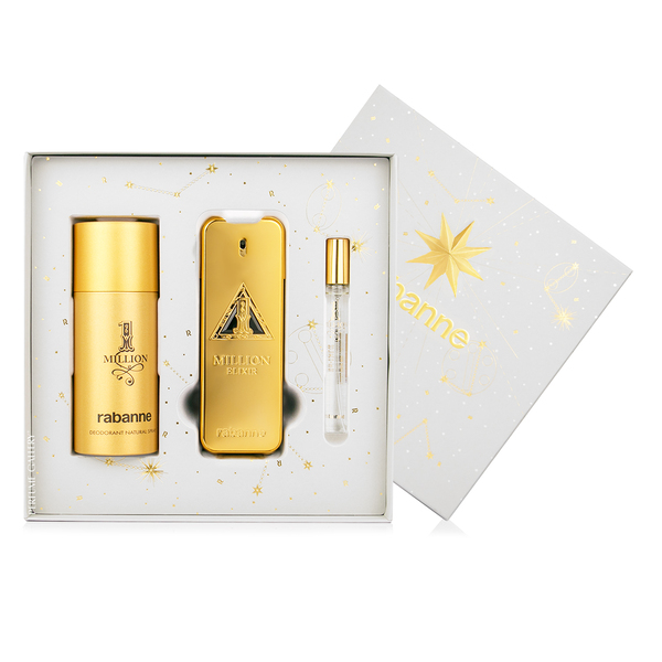 SC 1 MILLION ELIXIR PARFUM 100ML + DESODORANTE 1 MILLION 150 ML + PERFUMERO 10ML
