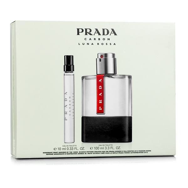 SC PRADA LUNA ROSSA CARBON EDT 100ML + PERFUMERO 10ML