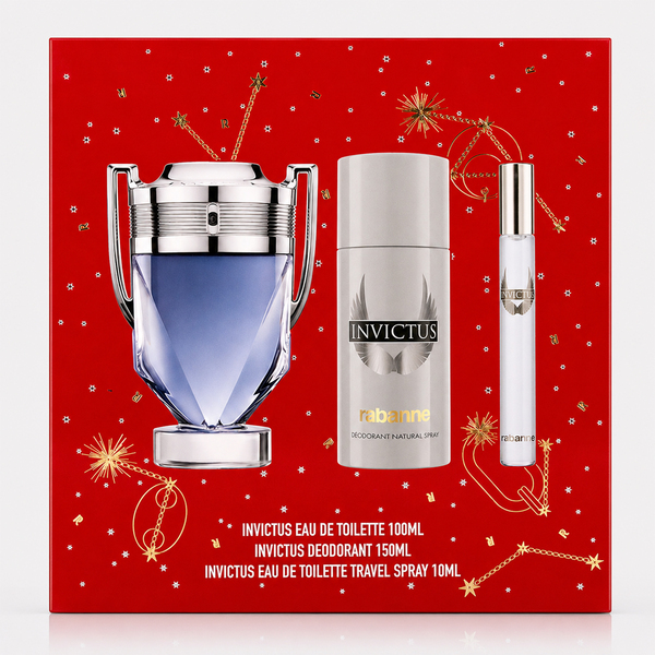 SC INVICTUS EDT 100ML + DESODORANTE 150ML + PERFUMERO 10ML