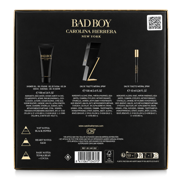 SC BAD BOY EDT 100ML + GEL DE DUCHA 100ML + PERFUMERO 10ML