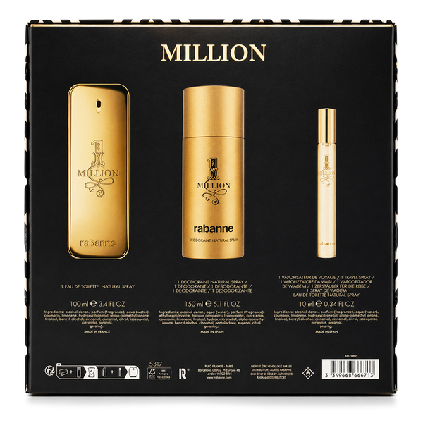 SC 1 MILLION EDT 100ML + DESODORANTE  150ML + PERFUMERO 10ML