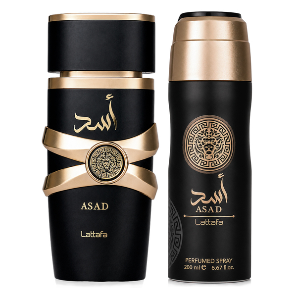 SC LATTAFA ASAD EDP 100ML + ASAD PERFUMED  SPRAY 200ML