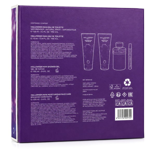 SC HALLOWEEN MAN EDT 125ML + GEL DE DUCHA 100ML + BALSAMO HIDRATANTE 100ML + PERFUMERO 10ML