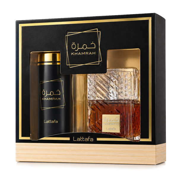 SC LATTAFA KHAMRAH EDP 100 ML + SPRAY PERFUMADO 200 ML