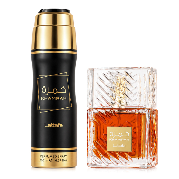 SC LATTAFA KHAMRAH EDP 100 ML + SPRAY PERFUMADO 200 ML