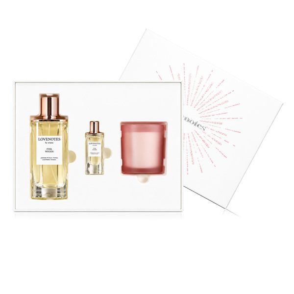 SD ARIANA GRANDE LOVE NOTES PINK WOODS EDP 125 ML + REPLICA 7.5 ML + VELA AROMÁTICA