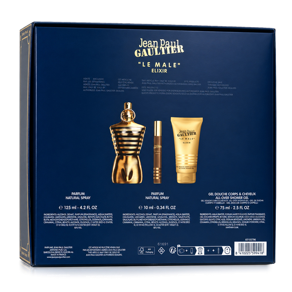  LE MALE ELIXIR PARFUM 125 ML + GEL DE DUCHA 75 ML + PERFUMERO 10 ML