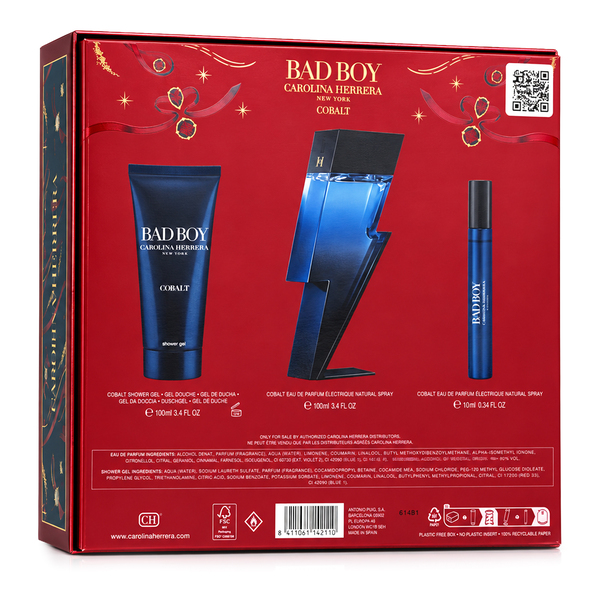 SC BAD BOY COBALT EDP 100 ML + GEL DE DUCHA 100 ML + PERFUMERO 10 ML 2