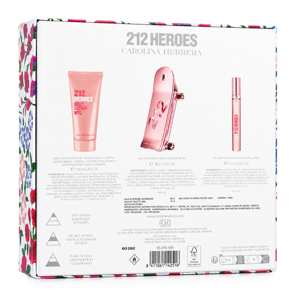 SD 212 HEROES EDP 80 + CREMA CORPORAL 100 ML + PERFUMERO 10 ML