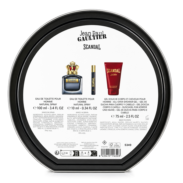  SCANDAL EDT 100 ML + GEL DE DUCHA 75 ML + PERFUMERO 10 ML