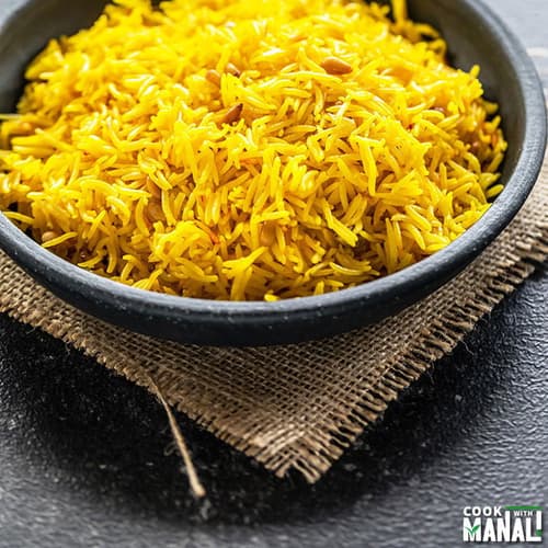 instant pot saffron rice