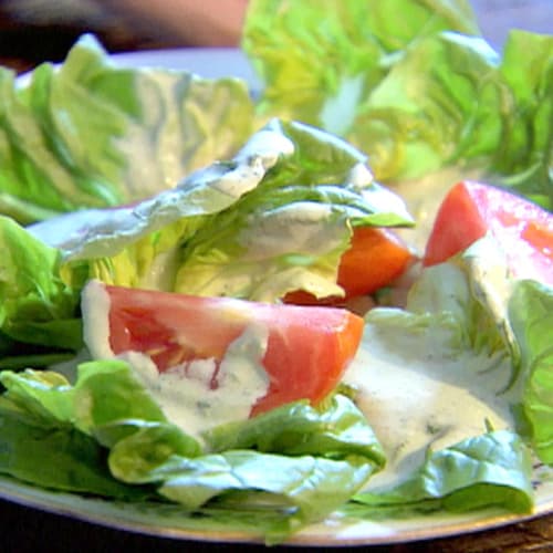 ina garten basil green goddess dressing Basil Green Goddess Salad Dressing