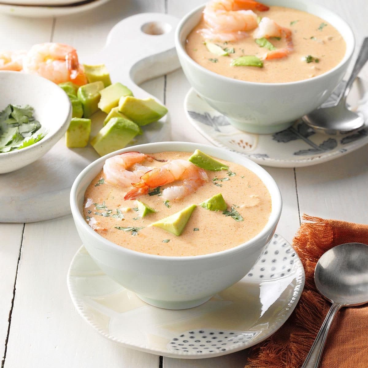 Shrimp bisque soup sales