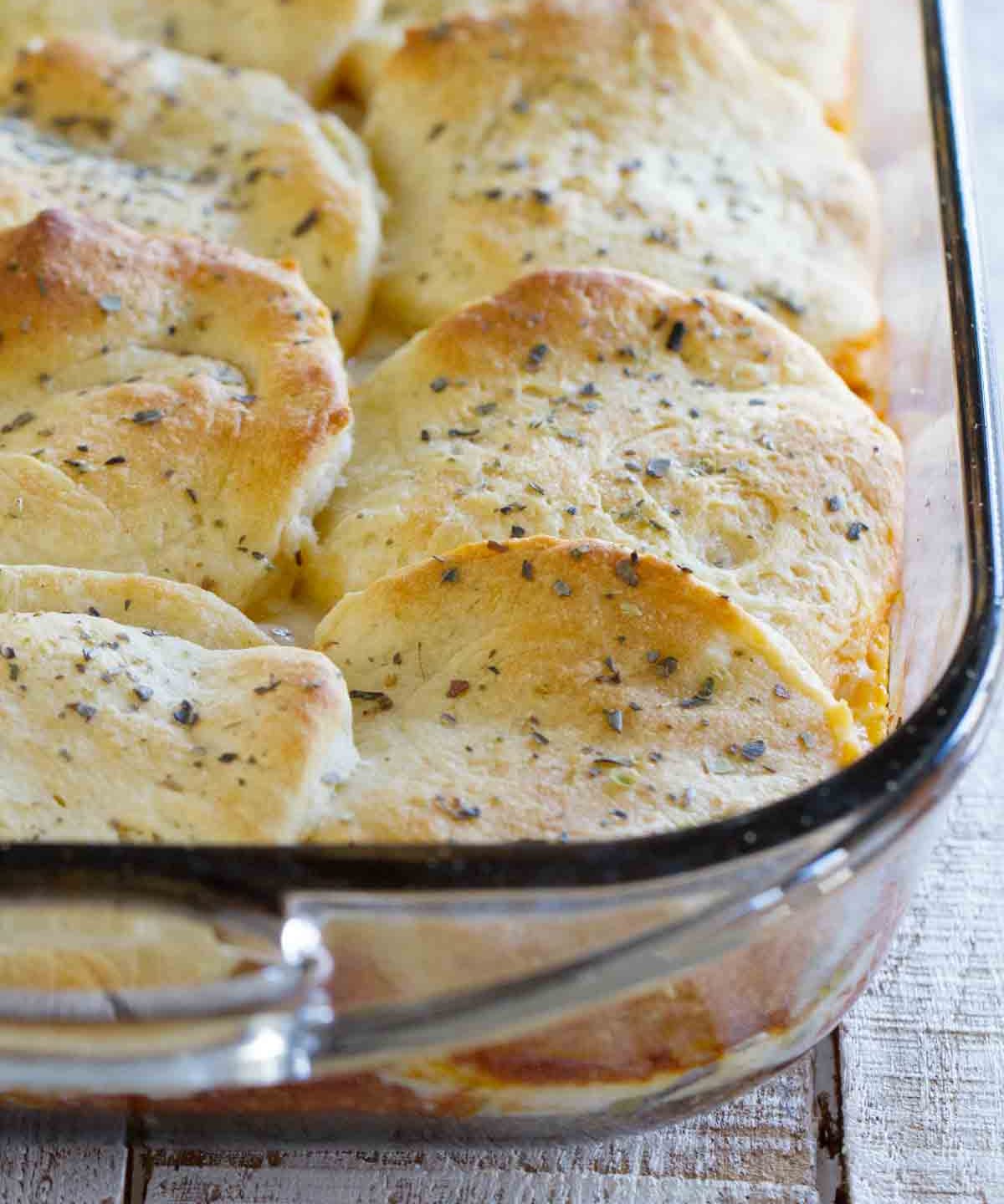 Italian Ground Beef Casserole with Biscuit Topping, image size:1200x1440