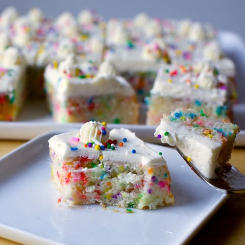 misha and puff☆ スケポン　confetti cake 2-3y Funfetti Poke Cake • Dance Around the Kitchen