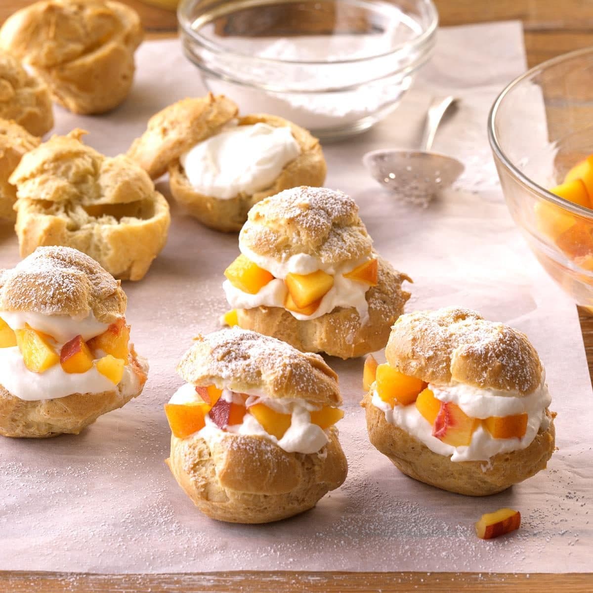 Spiced Peach Puffs | Punchfork