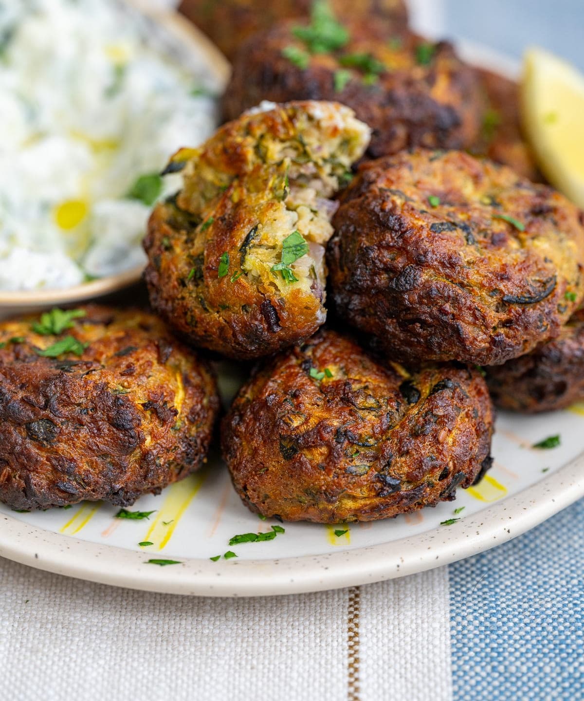 Greek Zucchini Balls - Kolokithokeftedes | Punchfork