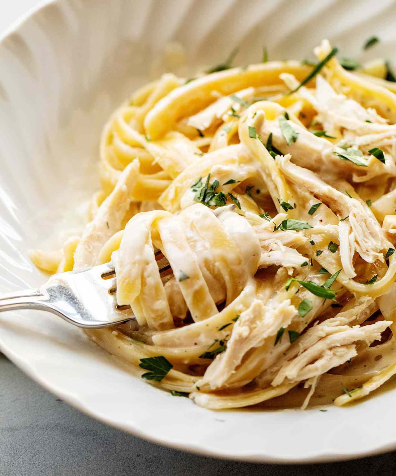 Rotisserie Chicken Alfredo | Punchfork