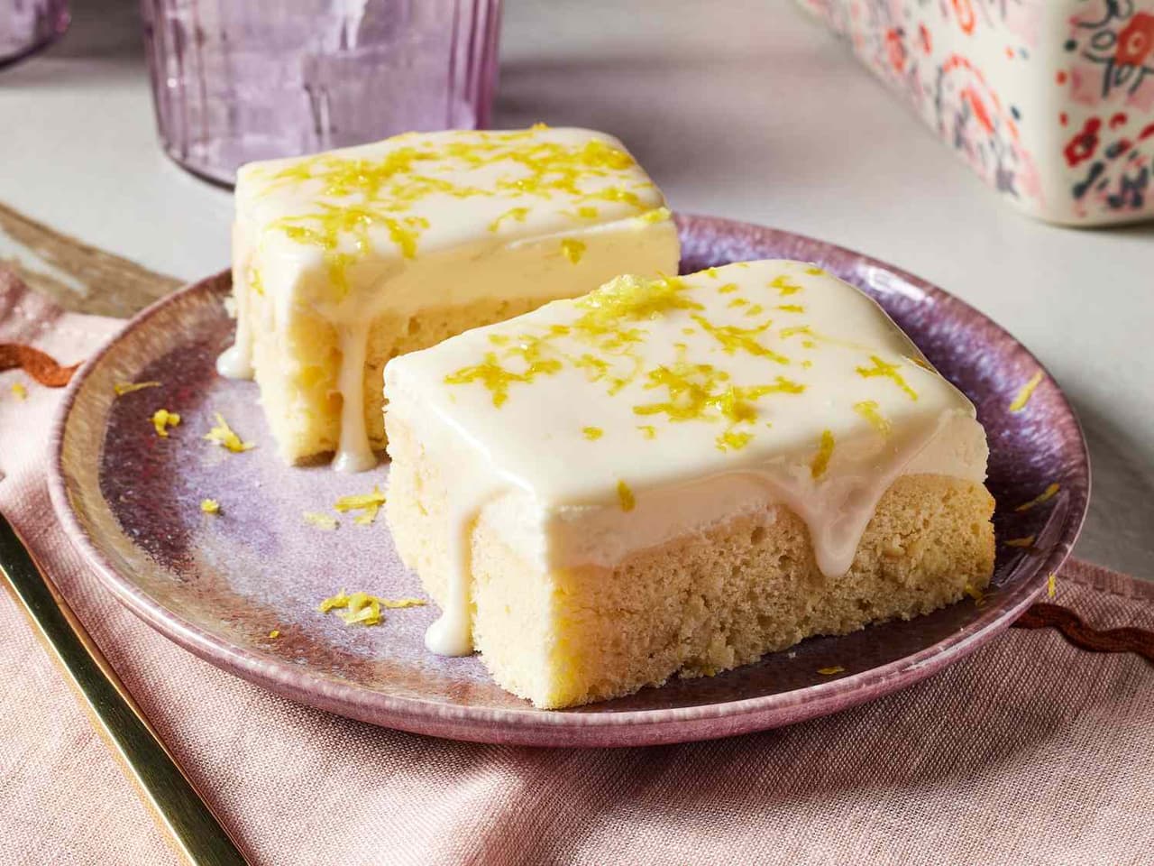 Lemon Fluff Snack Cake | Punchfork