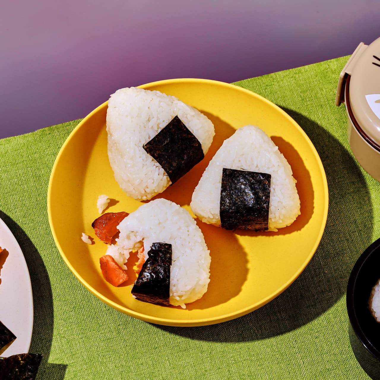 Salmon Teriyaki Onigiri | Punchfork