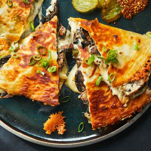 Kubanska quesadillas med svamp | Punchfork